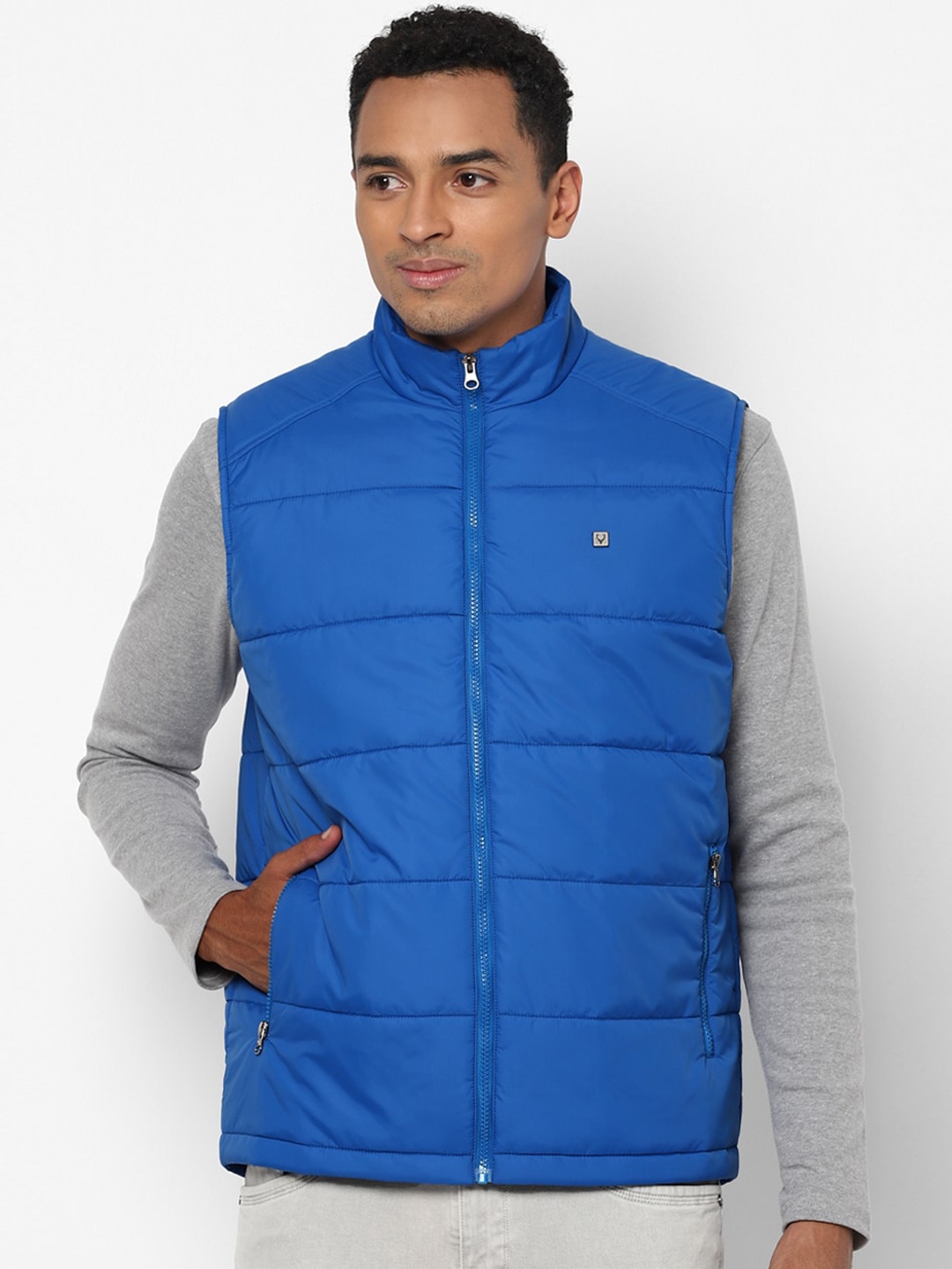 

Allen Solly Men Blue Quilted Jacket