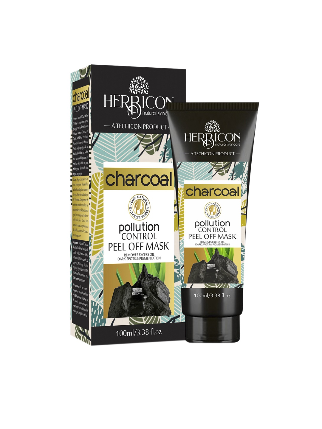 

Herbicon Activated Bamboo Charcoal Peel Off Mask-100 Ml, Black