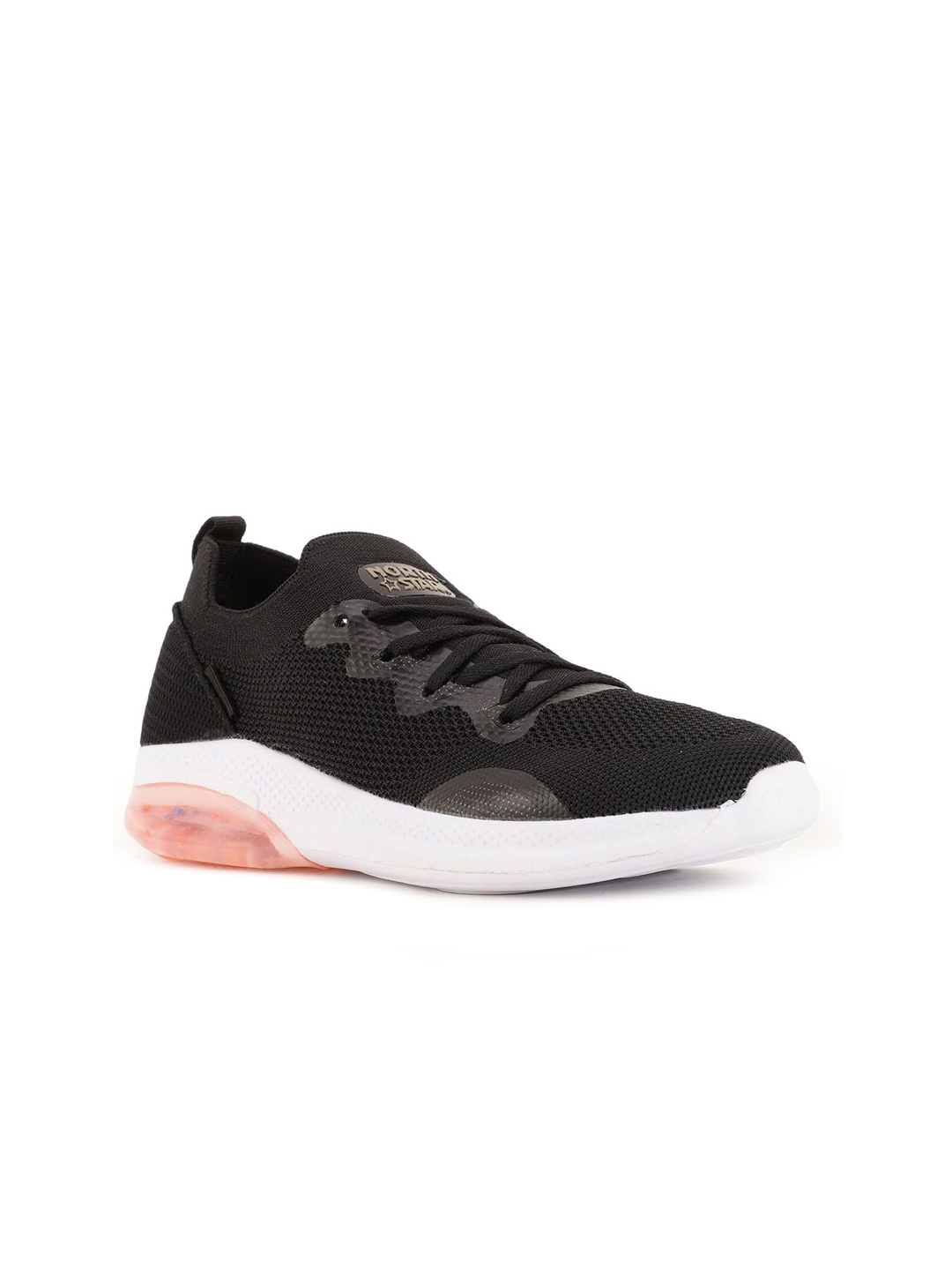 

North Star Women Black Woven Design Sneakers