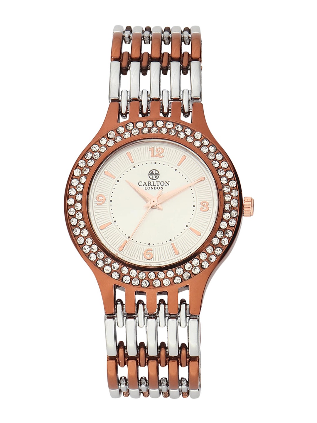 

Carlton London Women Silver-Toned Dial & Brown Analogue Watch CL059BRSIBR