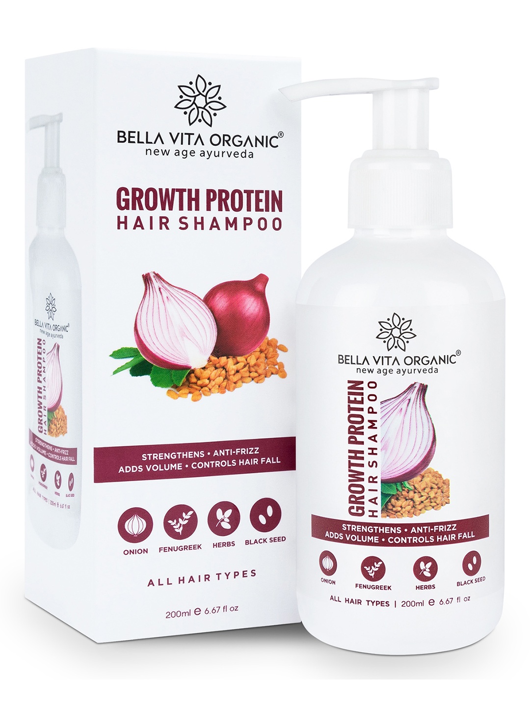

Bella Vita Organic Unisex Growth Protein Conditioning Shampoo - 225 ml, Transparent