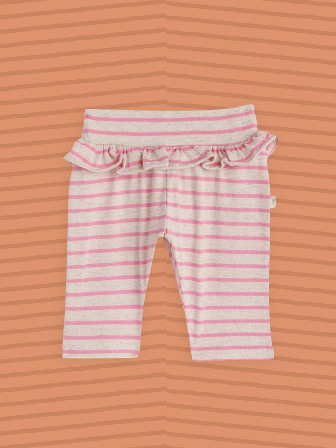 

H By Hamleys Infant Girls Grey & Pink Striped Leggings