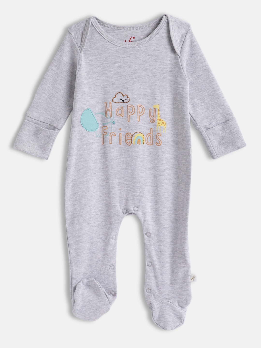 

H By Hamleys Infants Unisex Grey Printed Sleep Suit