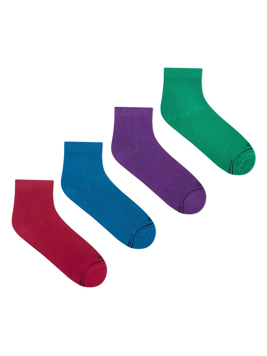 

Dynamocks Women Pack Of 4 Solid Ankle-Length Socks, Maroon