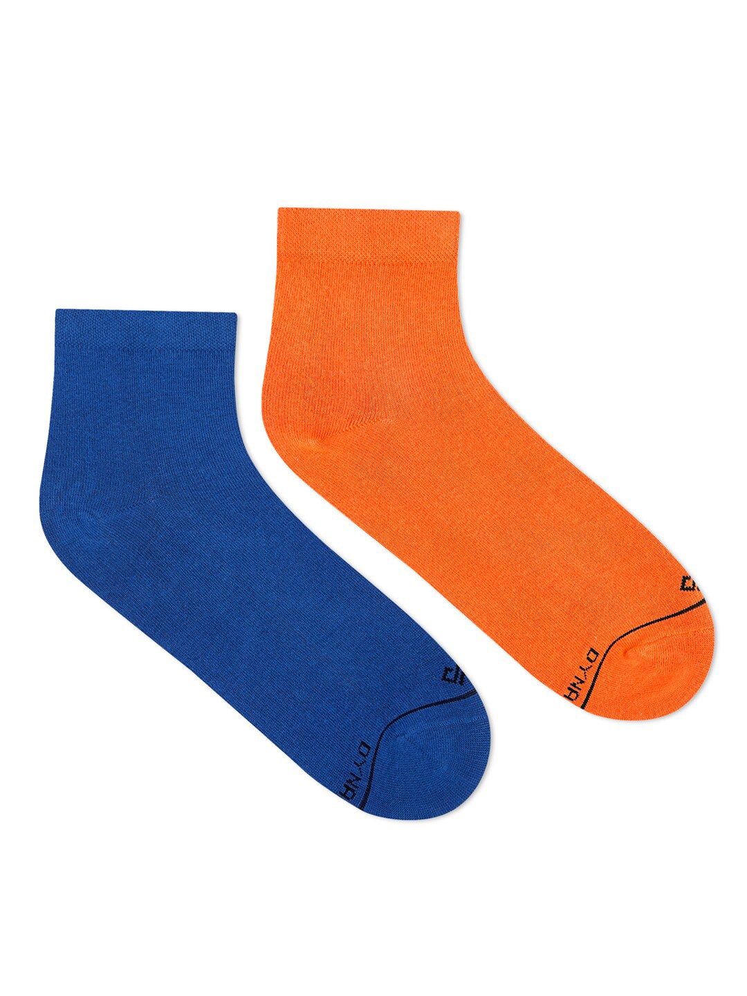 

Dynamocks Women Pack Of 2 Solid Ankle-Length Socks, Blue
