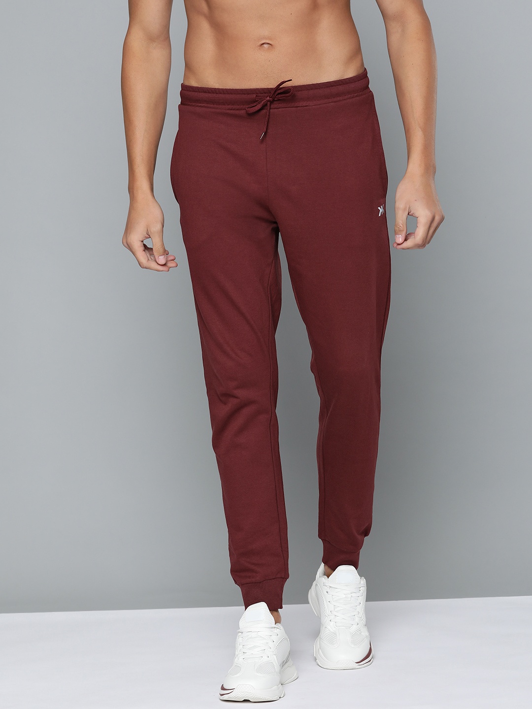 

Kook N Keech Men Maroon Solid Regular Fit Joggers