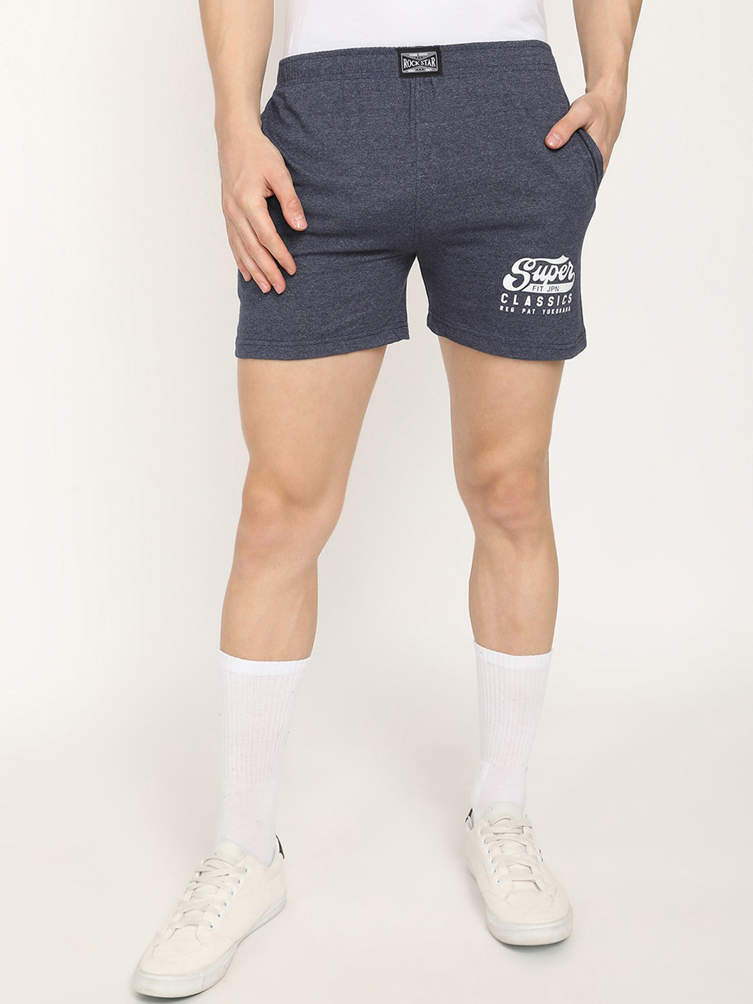 

V2 Value & Variety Men Navy Blue Typography Printed Boxers - 1114042220005