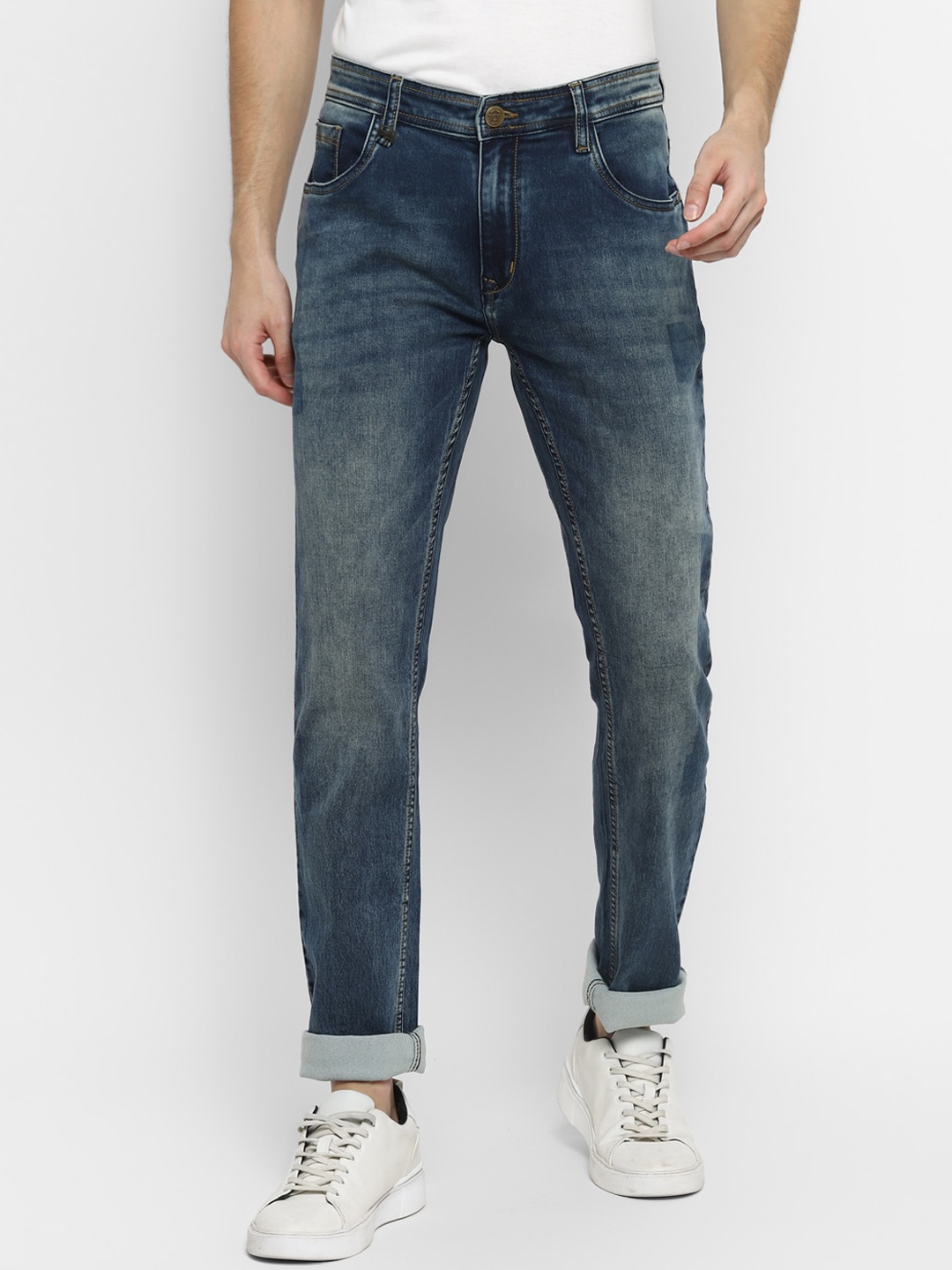 

Red Chief Men Blue Heavy Fade Cotton Jeans