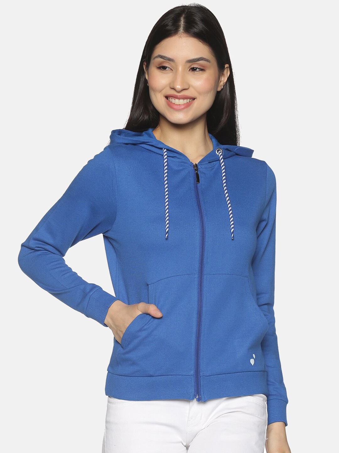 

UrGear Women Blue Hooded Sweatshirt
