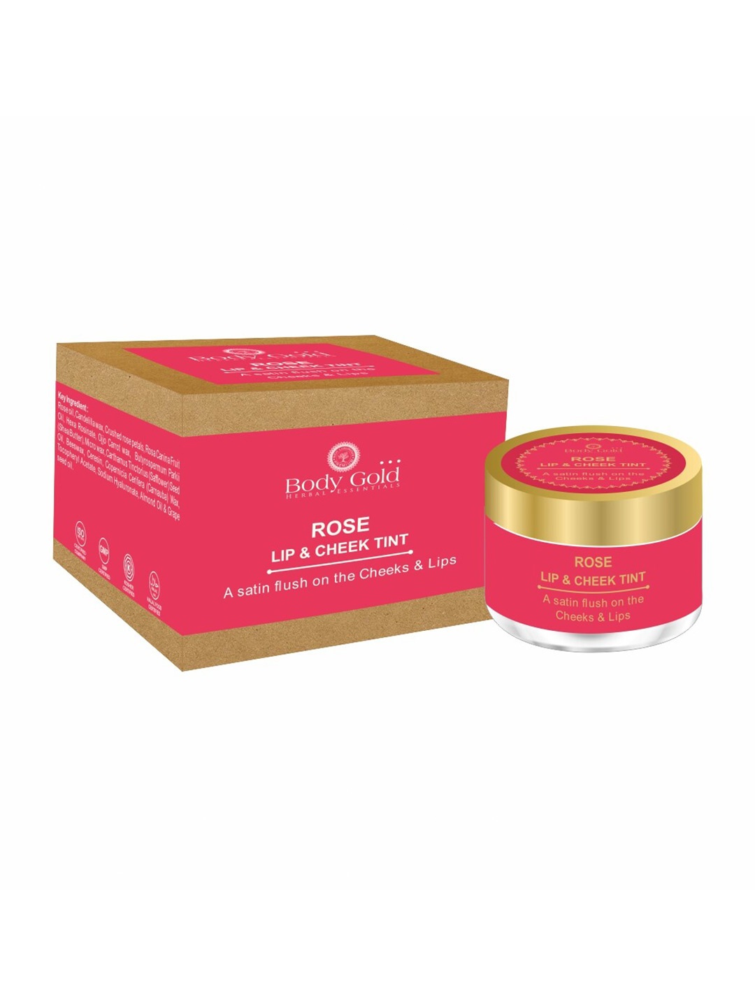 

Body Gold Unisex Red Rose Lip & Cheek Tint