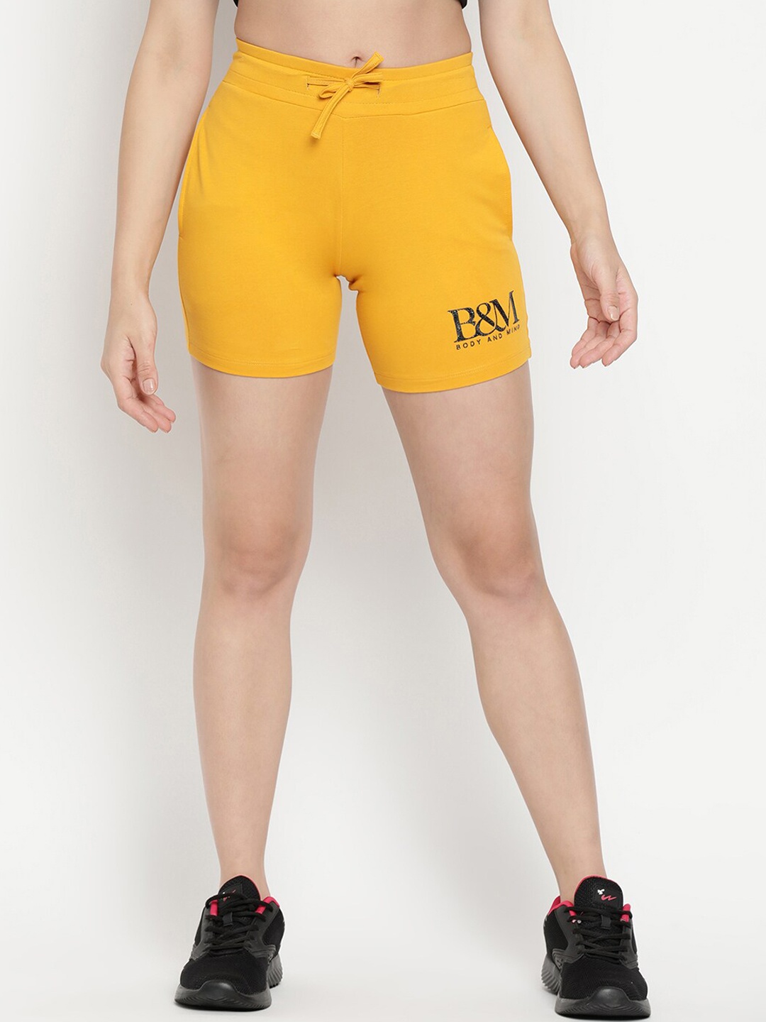 

V2 Value & Variety Women Mustard Sports Shorts