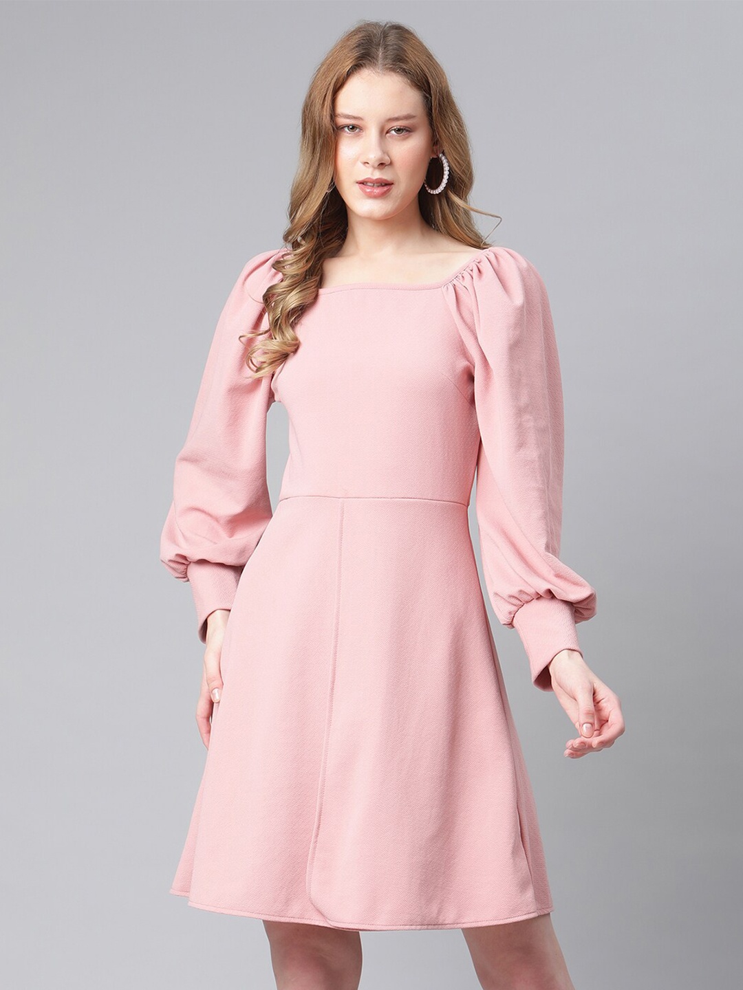 

The Vanca Pink A-Line Dress