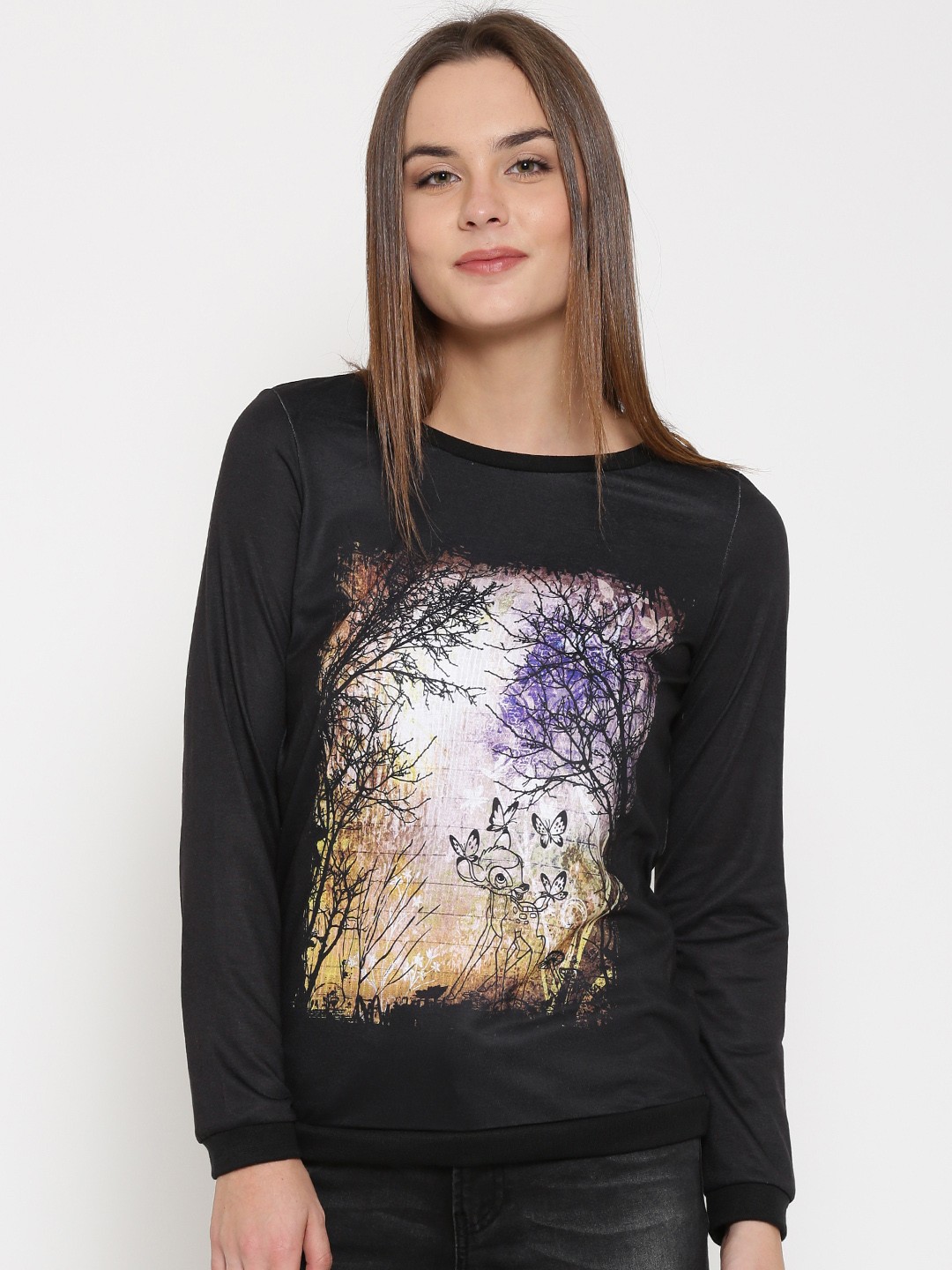 

Vero Moda Black Printed Sweatshirt