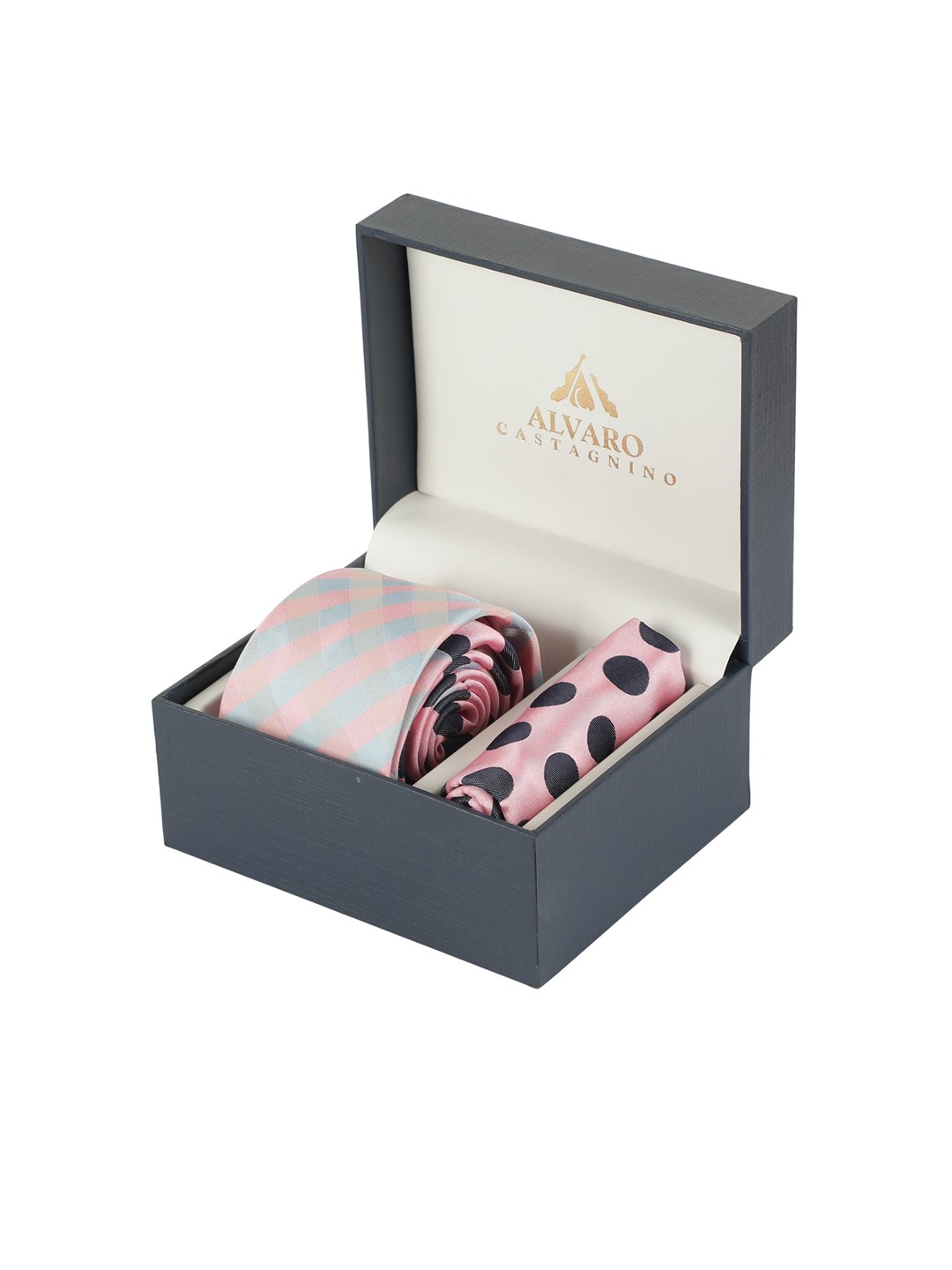 

Alvaro Castagnino Men Pink & Black Printed Accessory Gift Set