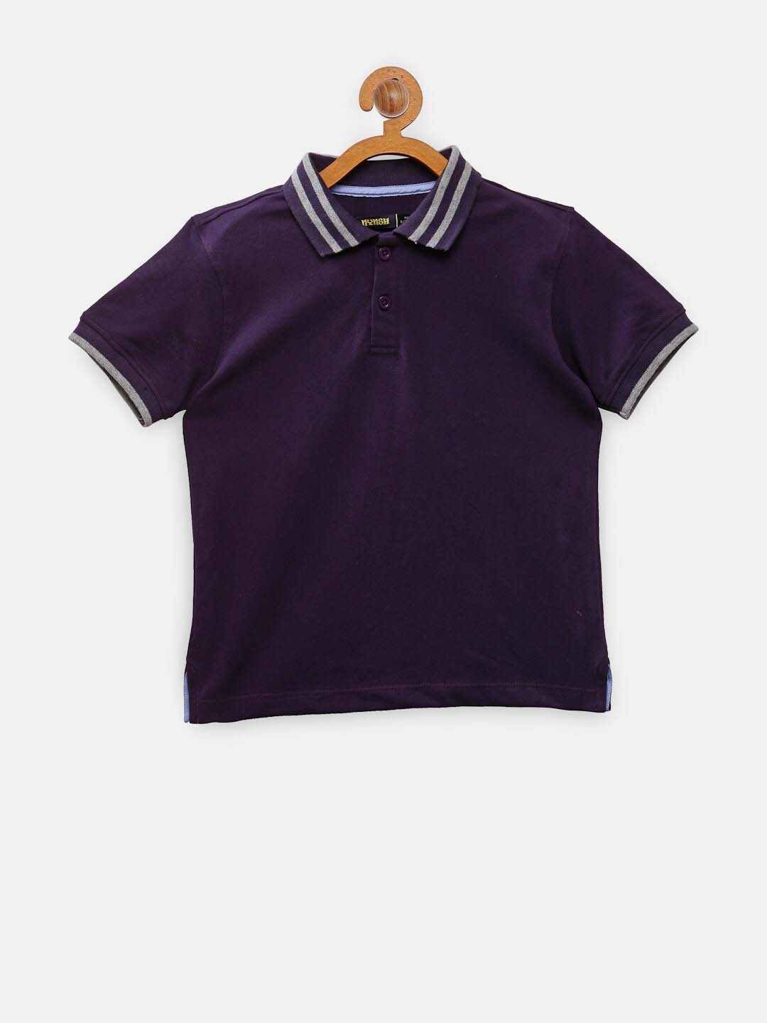 

NYNSH Boys Purple Polo Collar T-shirt
