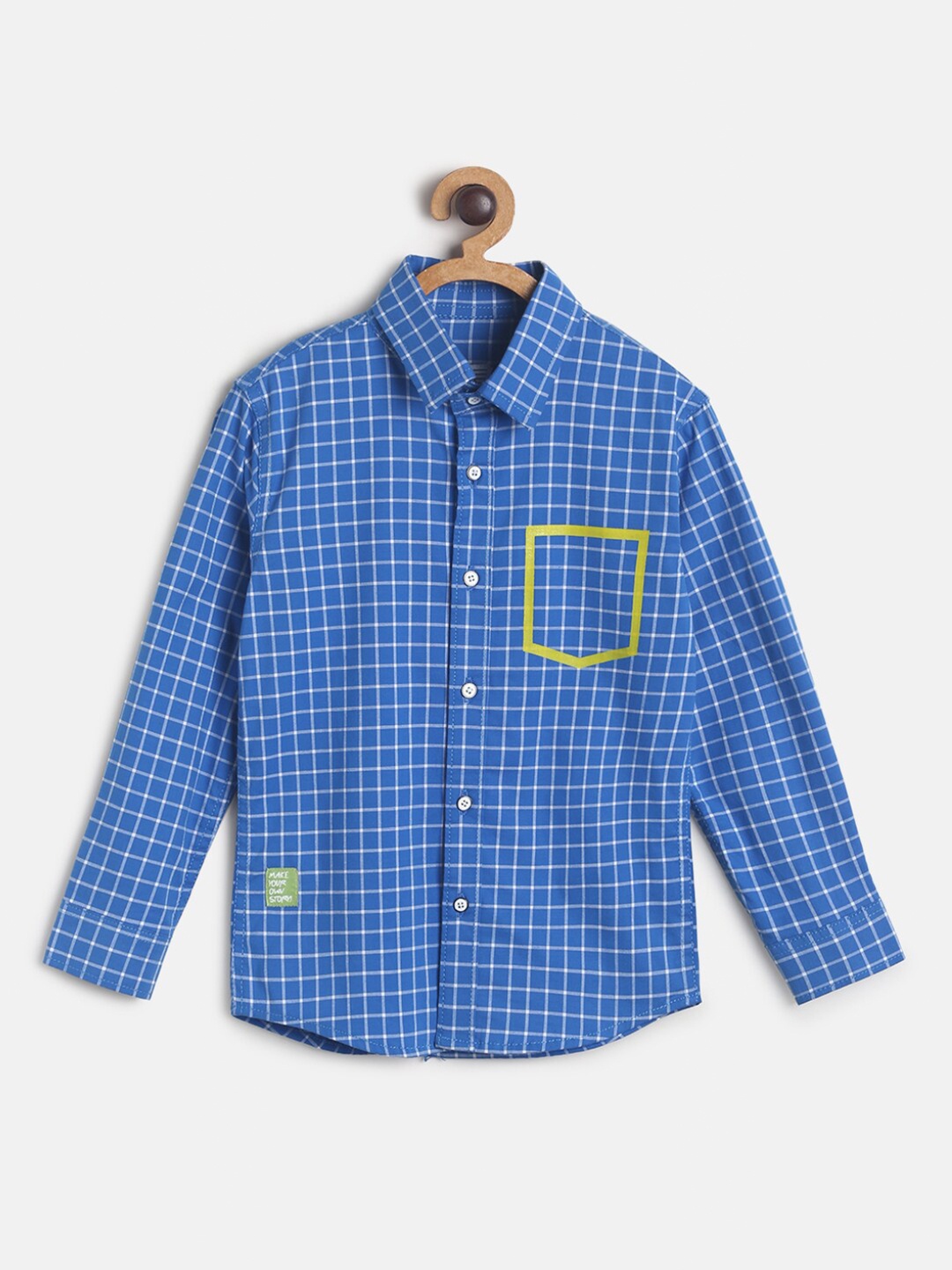 

TALES & STORIES Boys Blue Checked Casual Shirt