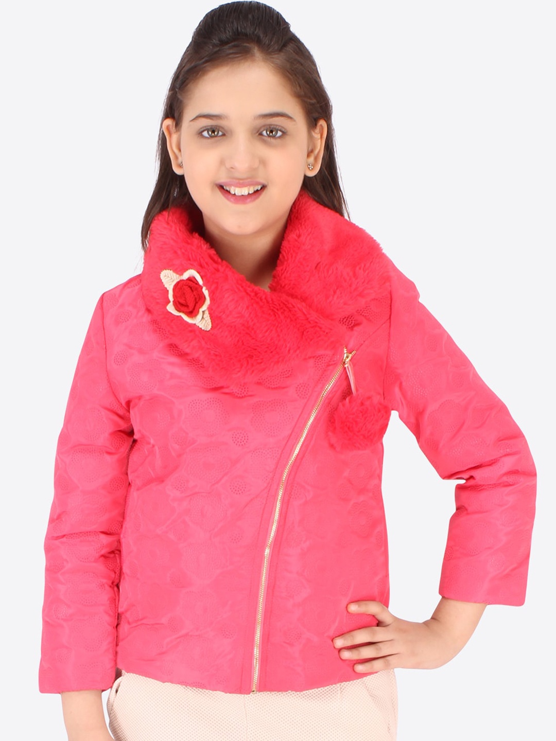 

CUTECUMBER Girls Red Tailored Jacket