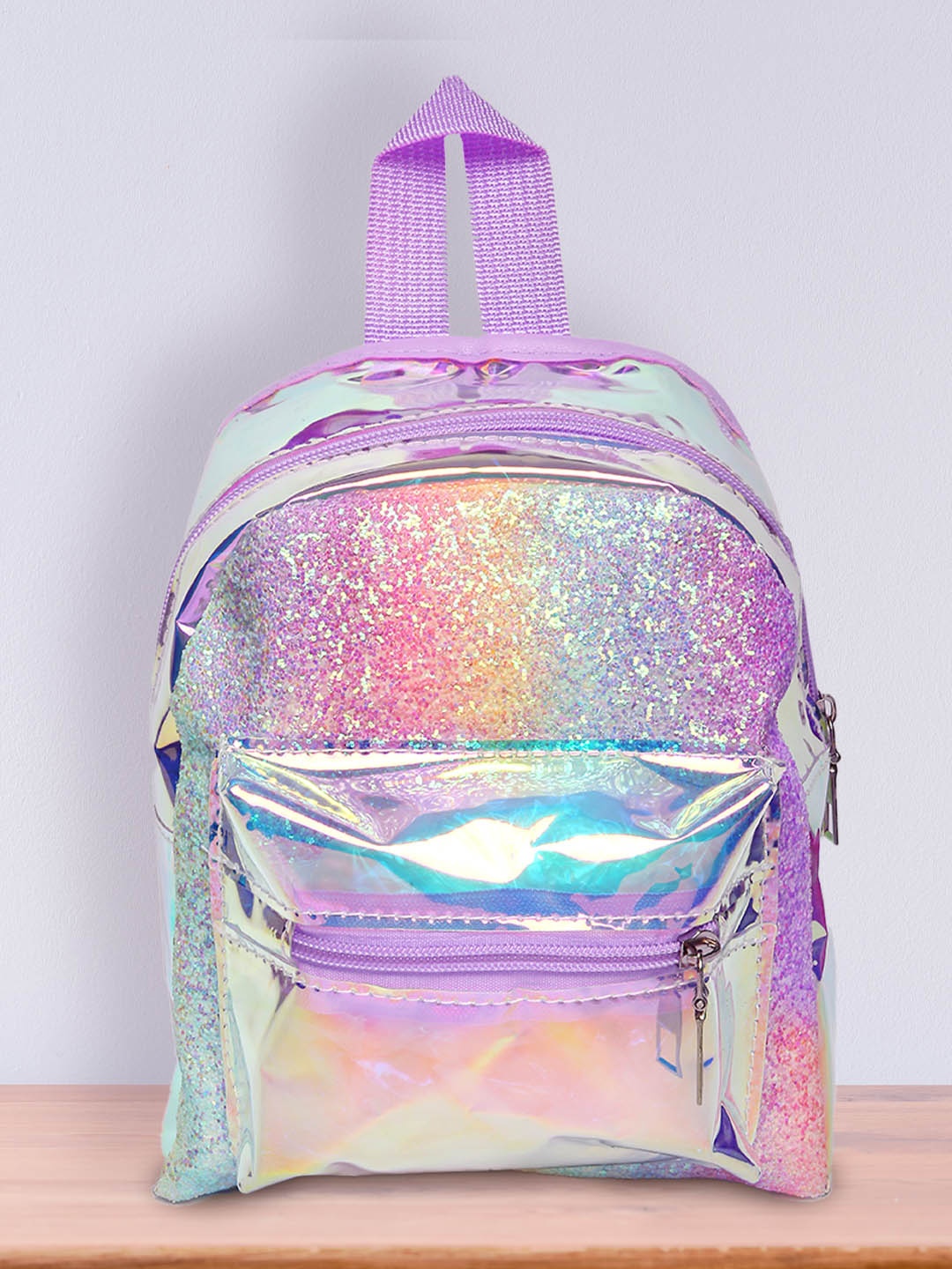 

POPLINS Unisex Kids Purple & Pink Graphic Backpack