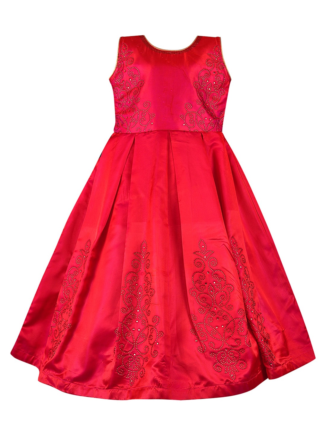 

Wish Karo Pink Floral Satin Dress