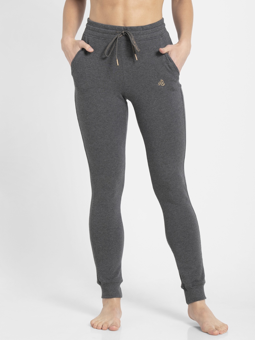 

Jockey Women Charcoal Grey Slim Fit Lounge Pants 1323-0103