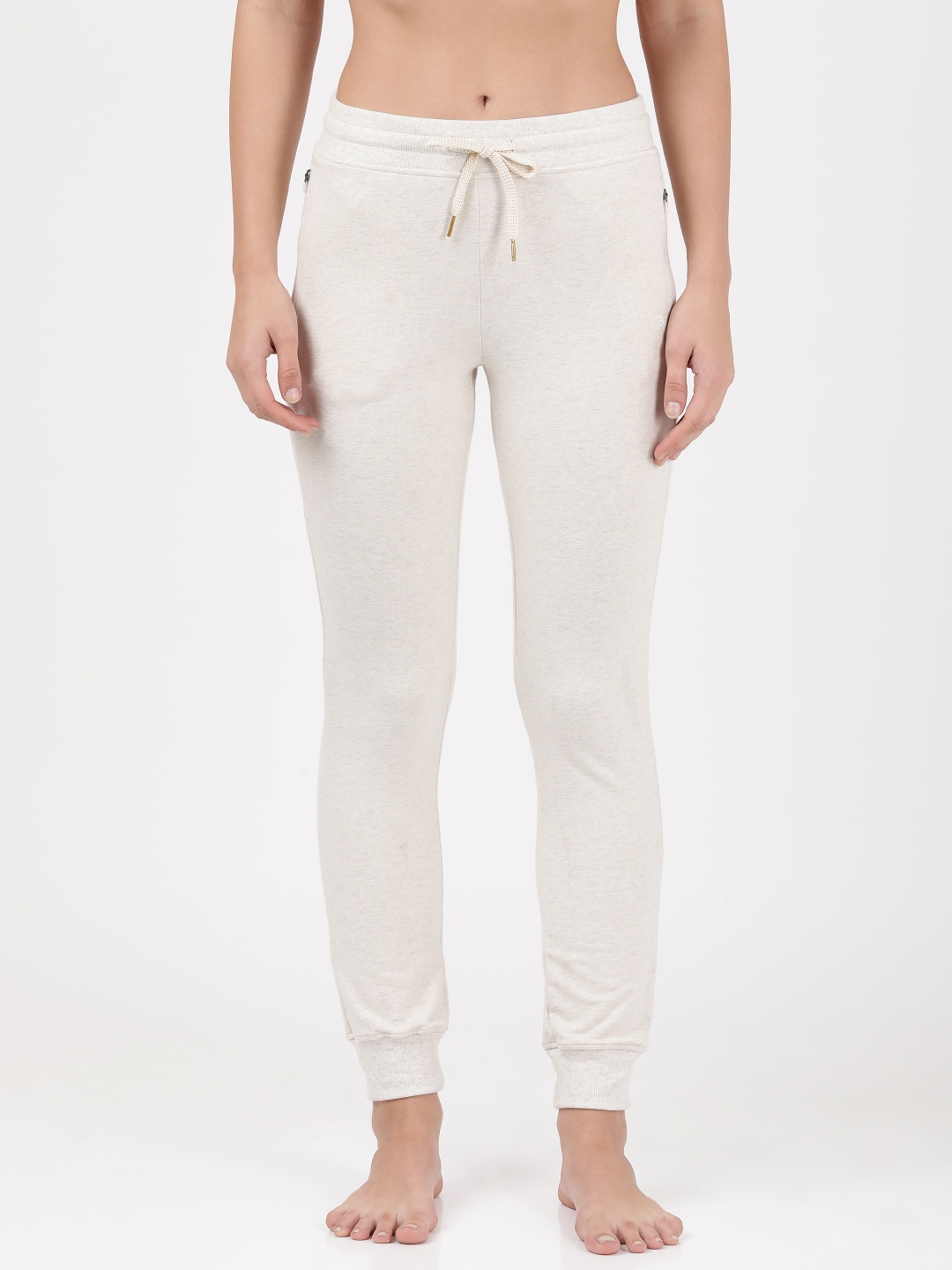 

Jockey Women Cream-Coloured Joggers