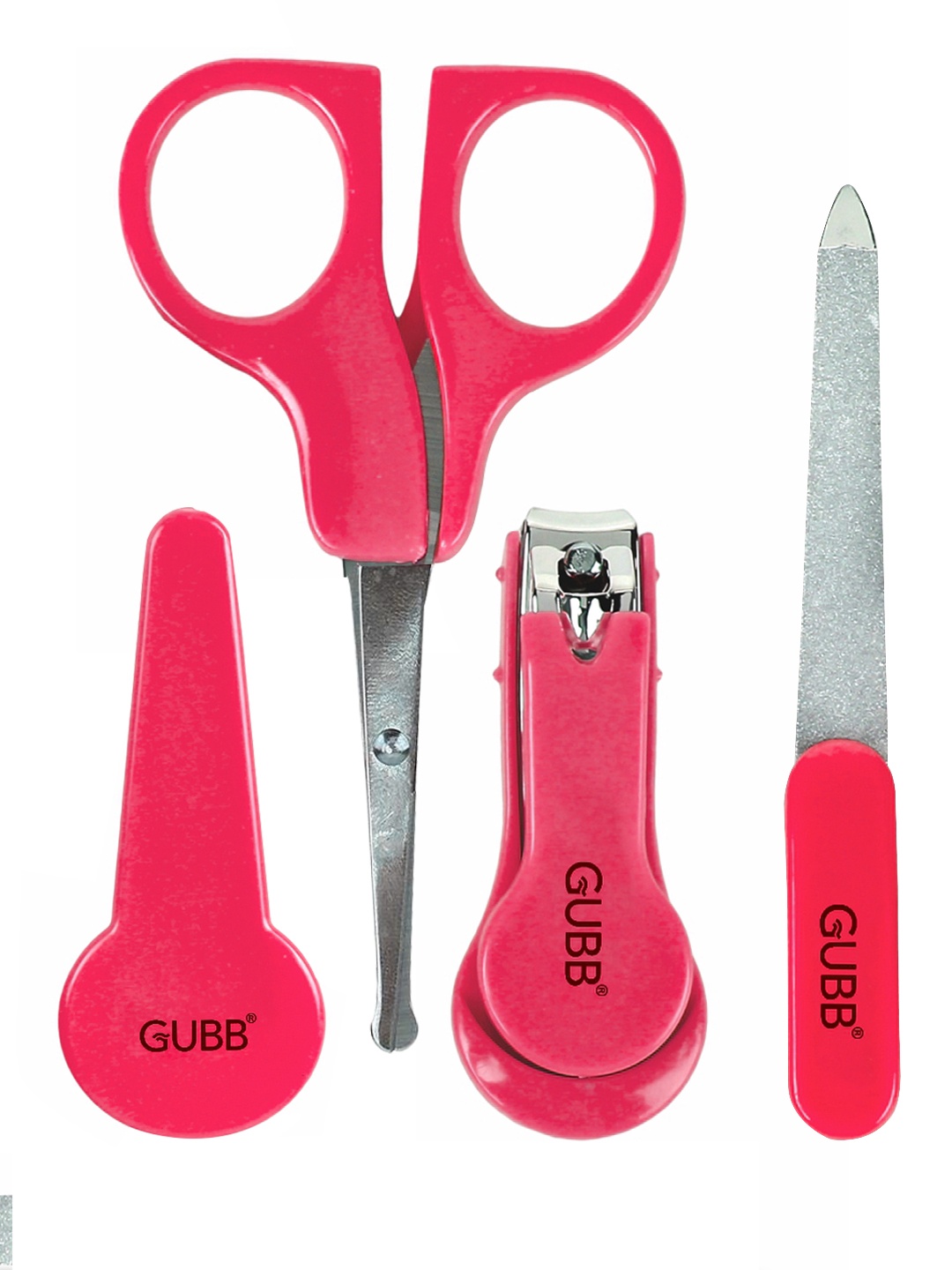 

GUBB Baby Set of Scissors, Nail Cutter & Nail Filers Manicure Kit, Pink