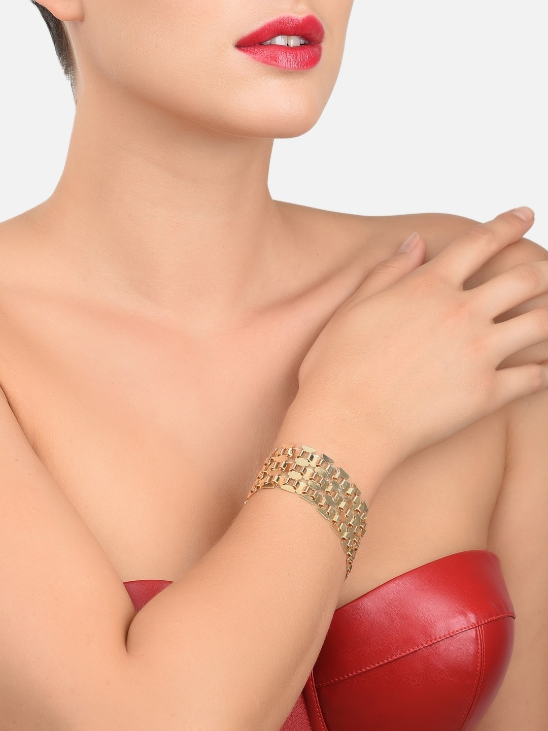 

AMI Women Gold-Plated Multistrand Bracelet