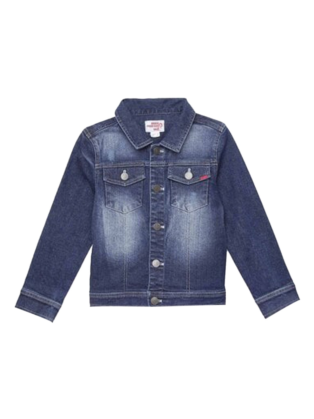 

UNDER FOURTEEN ONLY Boys Navy Blue Cotton Denim Jacket