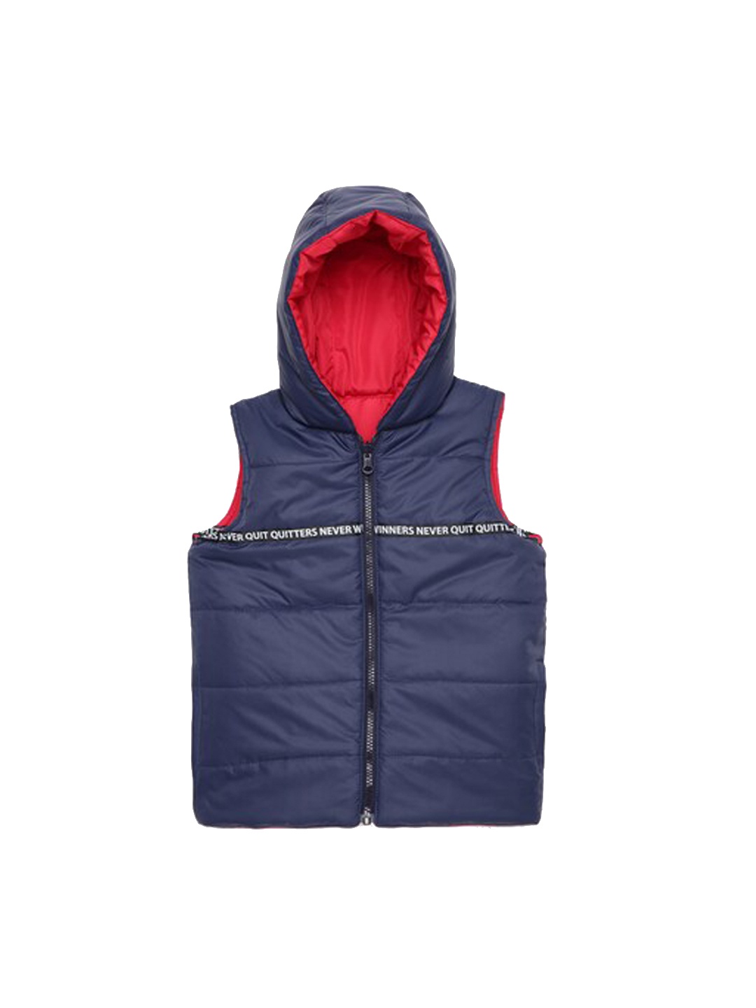 

UNDER FOURTEEN ONLY Boys Red Crop Puffer Jacket