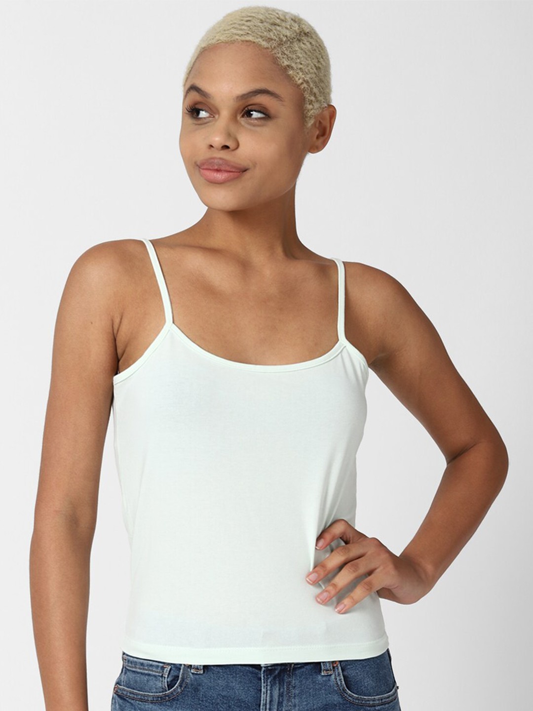 

FOREVER 21 White Regular Top