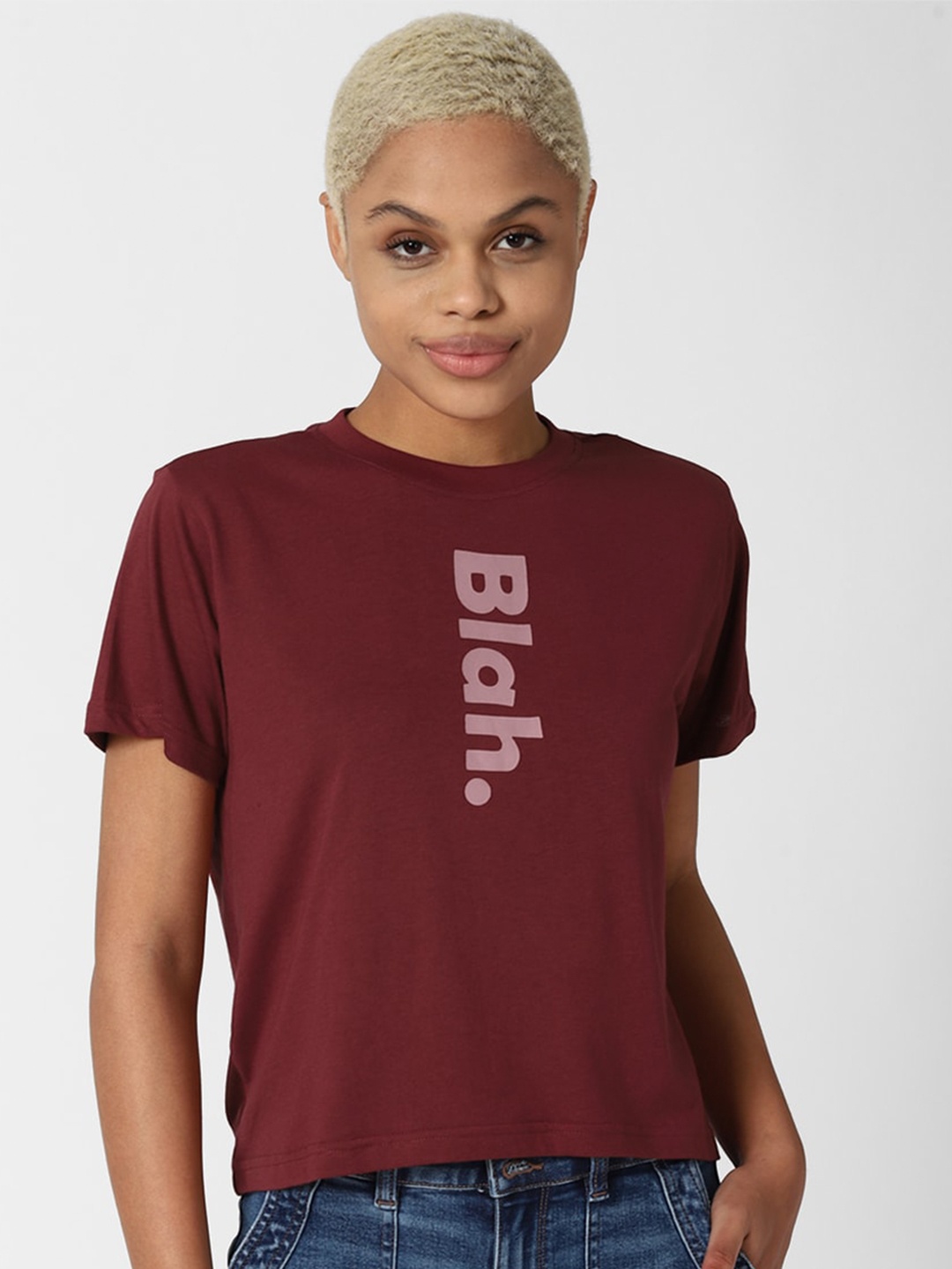 

FOREVER 21 Maroon Regular Top