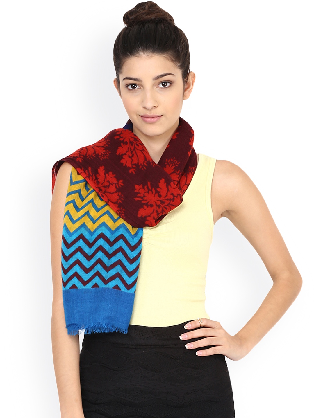 

SHINGORA Multicoloured Printed Woollen Stole, Multi