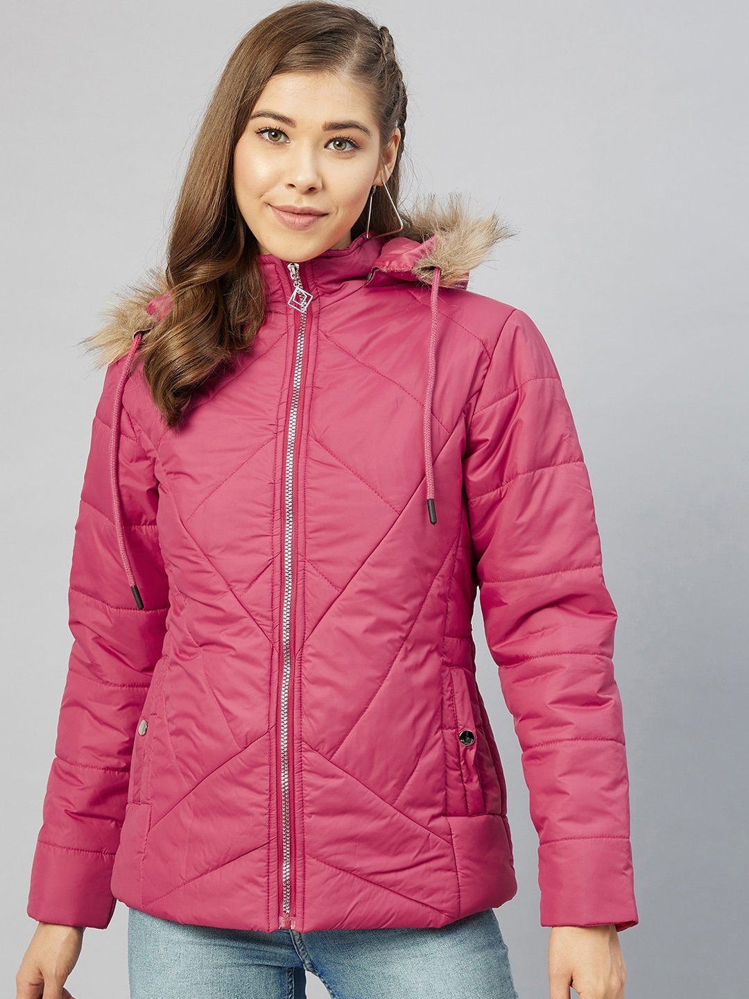 

Carlton London Women Maroon Lightweight Longline Parka Jacket