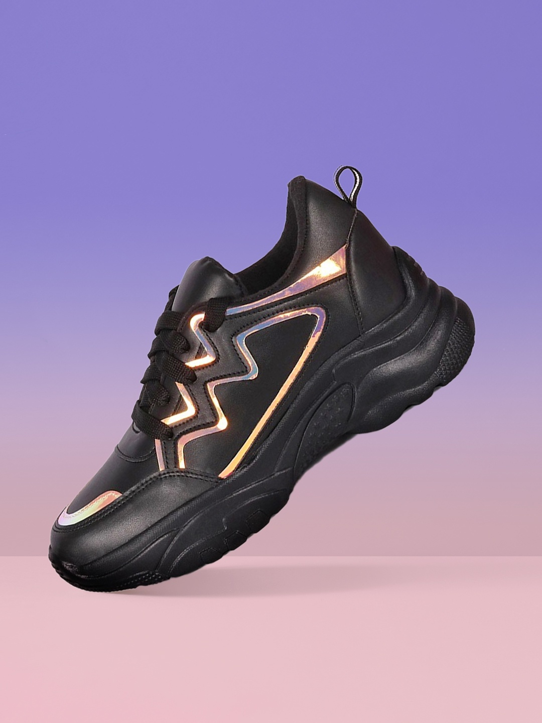 

Longwalk Women Black Walking Non-Marking Shoes
