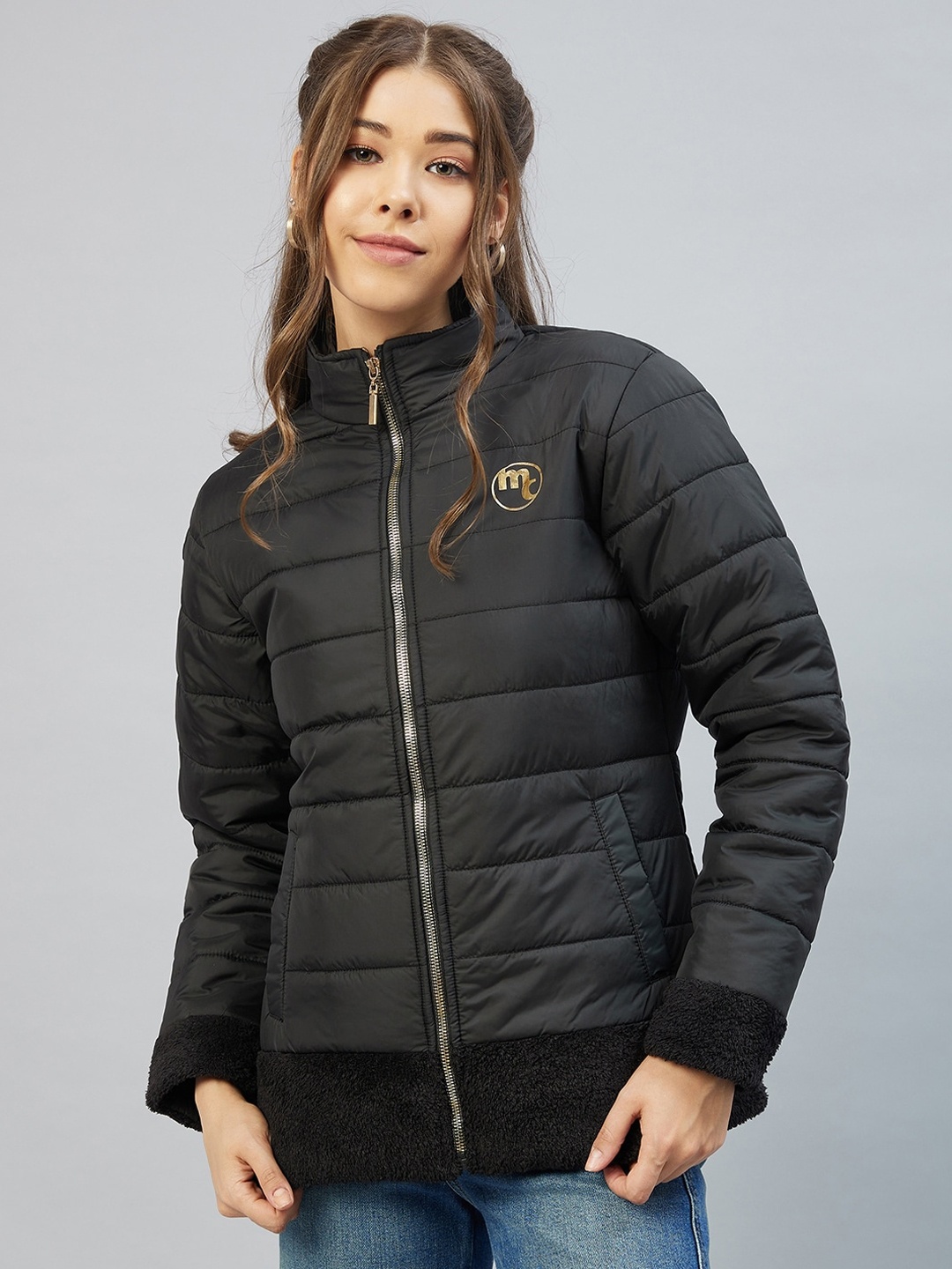 

Marie Claire Women Black Puffer Jacket