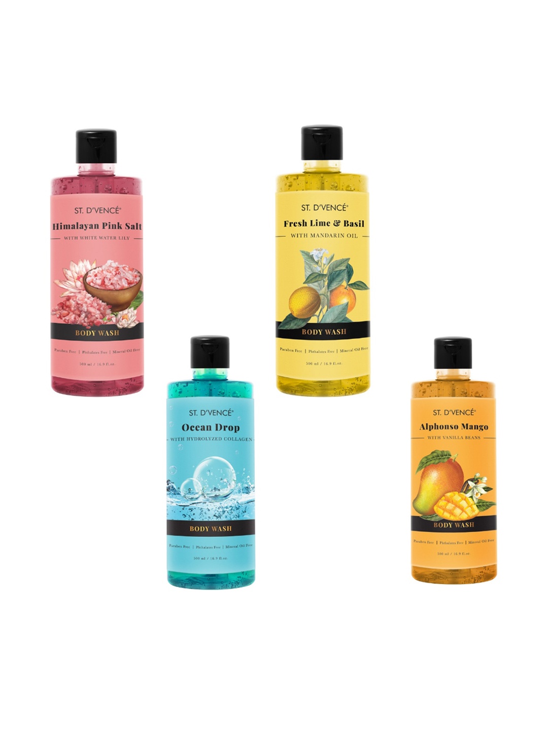 

ST. DVENCE Multi Set of 4 Body Wash
