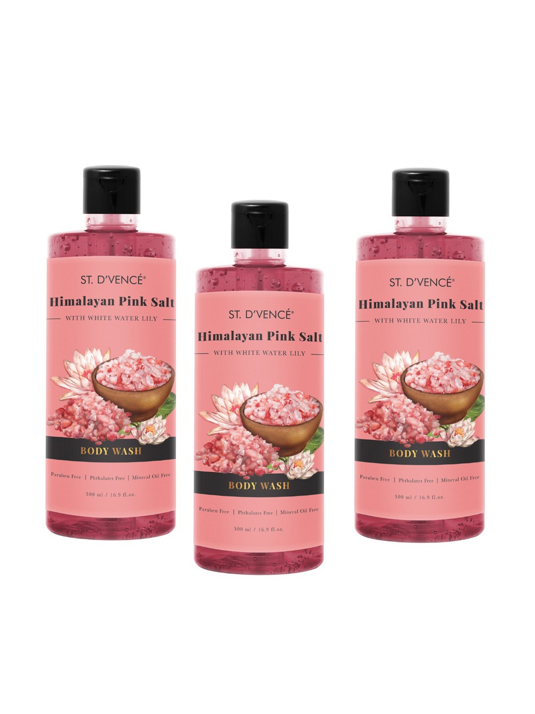 

ST. DVENCE Multi Set of 2 Himalayan Pink Salt Body Wash