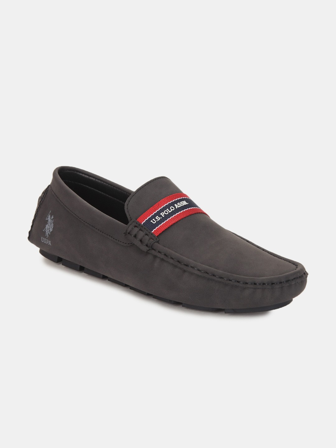 

U S Polo Assn Men Black PU Driving Shoes