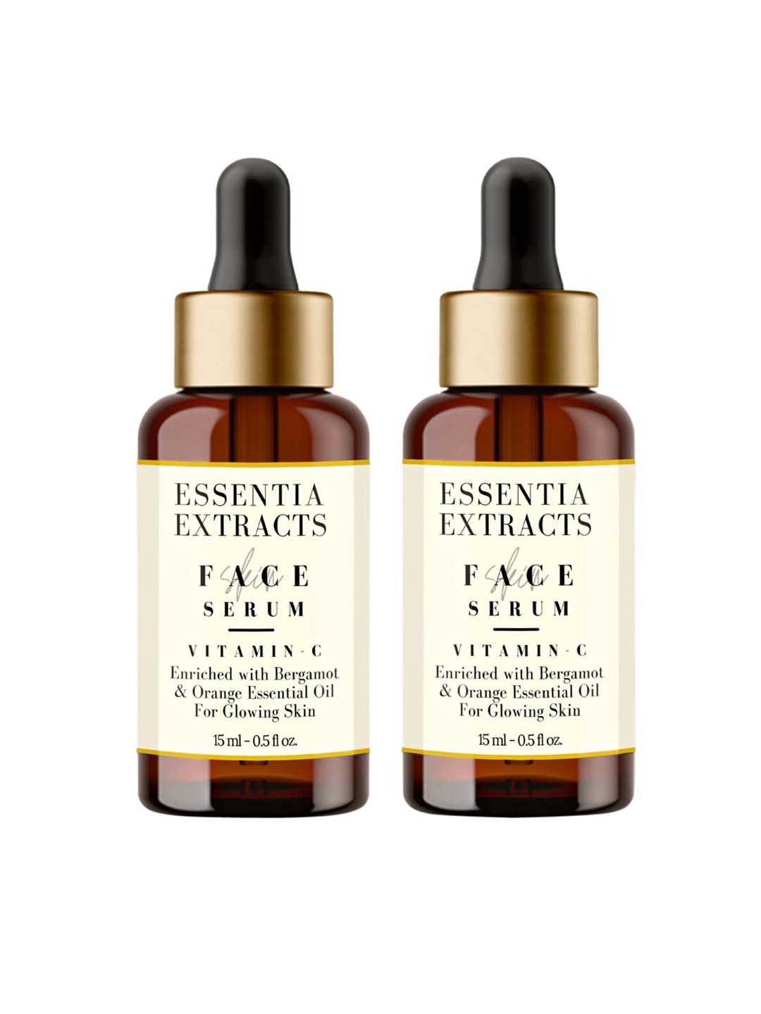 

ESSENTIA EXTRACTS Set of 2 Vitamin-C Face Serum - 30 ml, Yellow