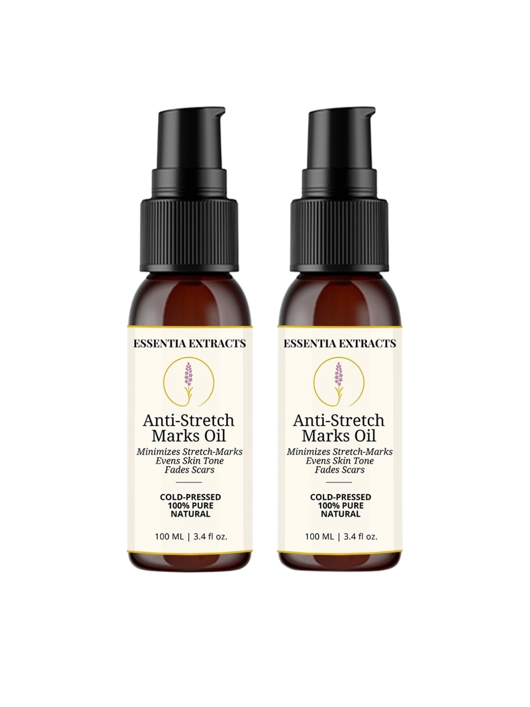 

ESSENTIA EXTRACTS Set of 2 Anti-Stretch Marks Oil - 200 ml, Yellow