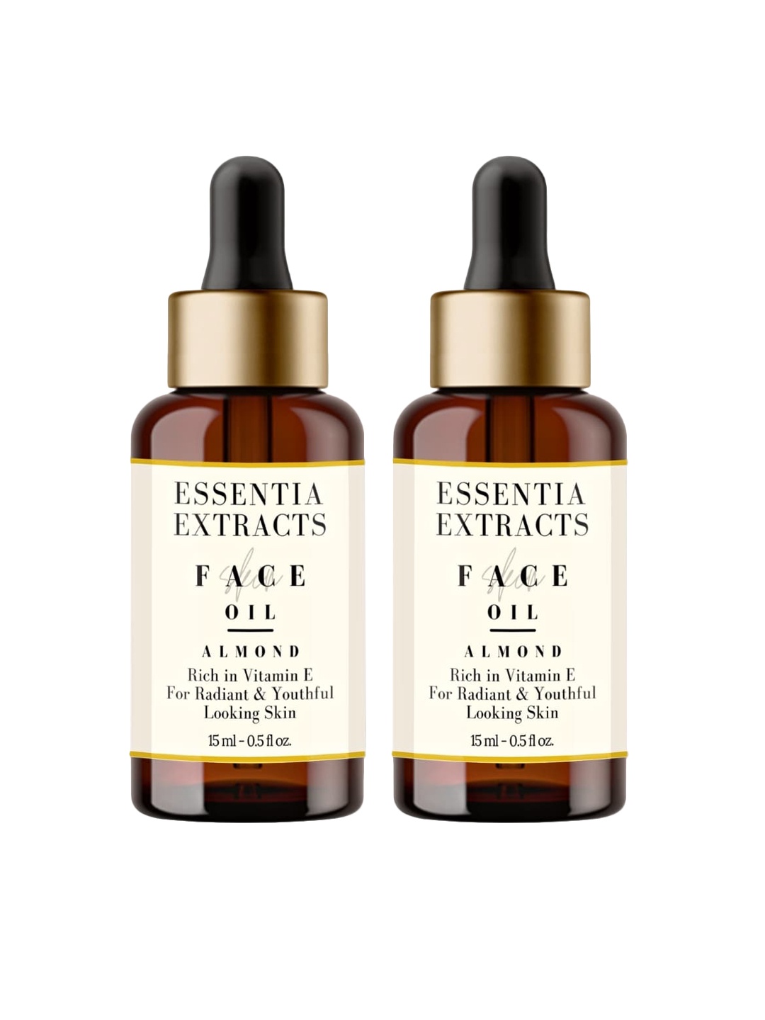 

ESSENTIA EXTRACTS Set Of 2 Almond Skin Brightening Facial Oil 30ml, Yellow