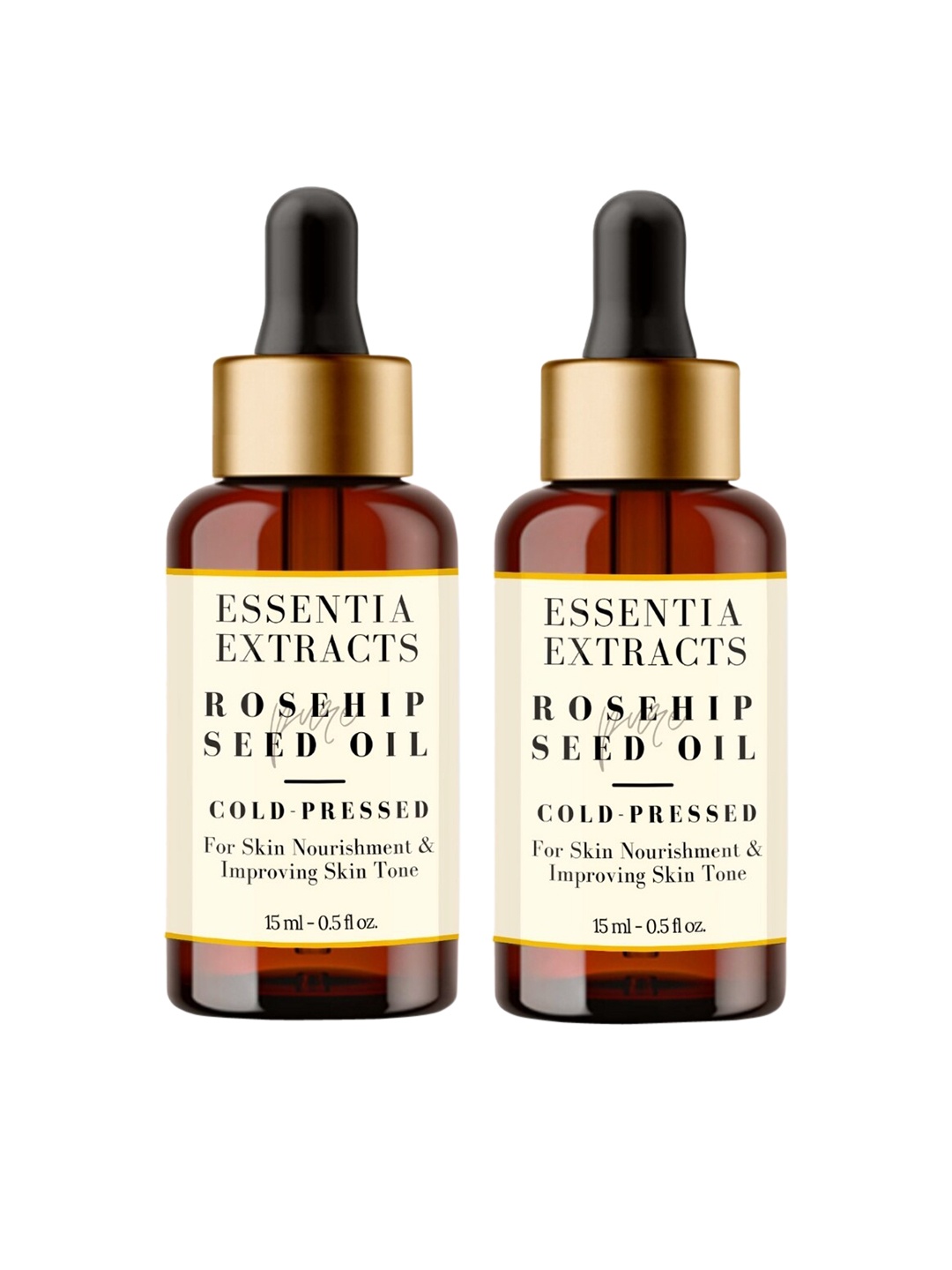 

ESSENTIA EXTRACTS Set of 2 Cold-pressed Rosehip Oil 30ML, Yellow