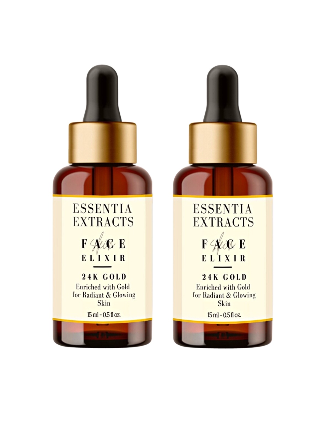 

ESSENTIA EXTRACTS Set of 2 24K Gold Face Serum - 30 ml, Yellow