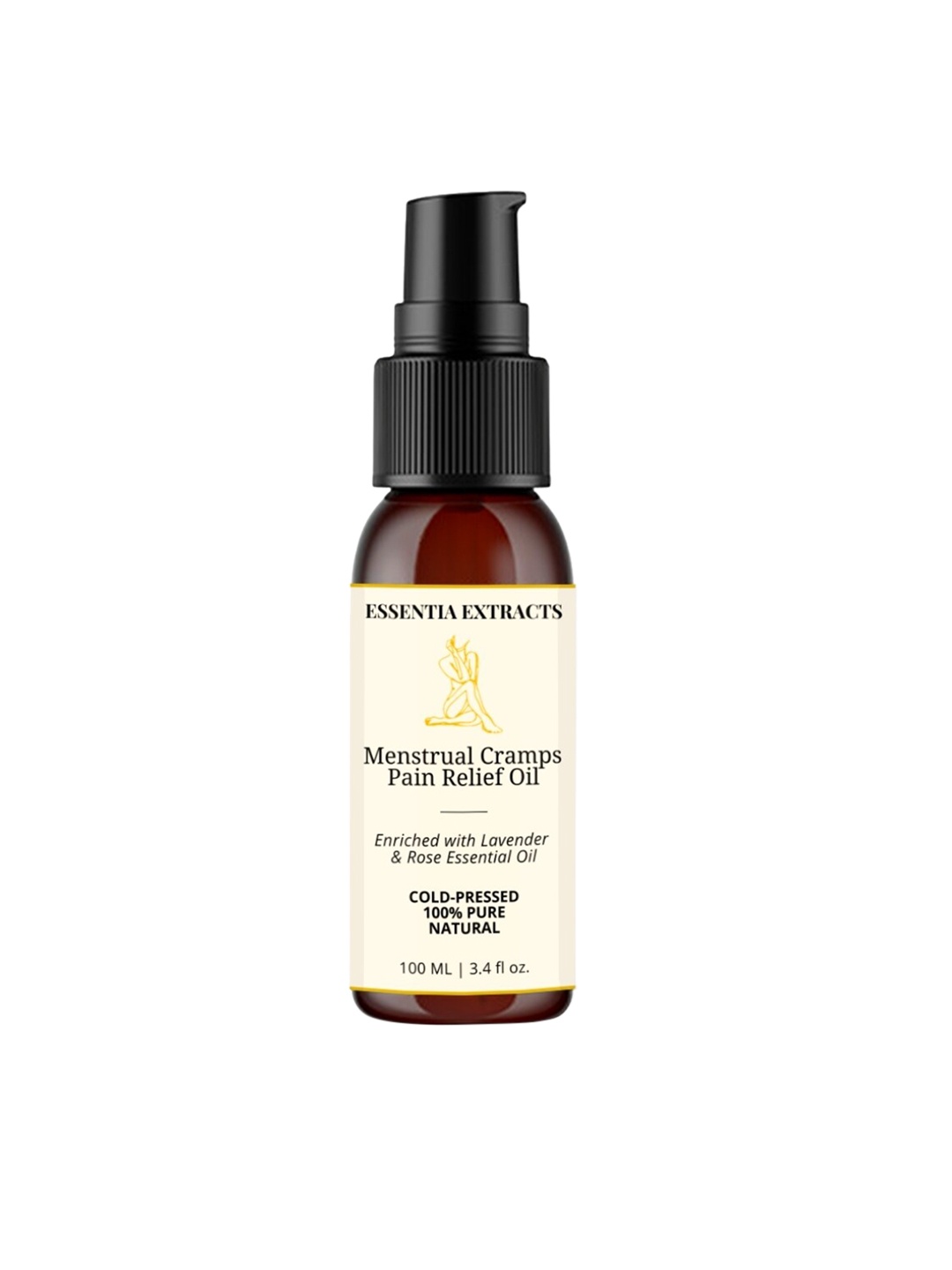 

ESSENTIA EXTRACTS Menstrual Cramps Pain Relief Oil - 100 ml, Brown
