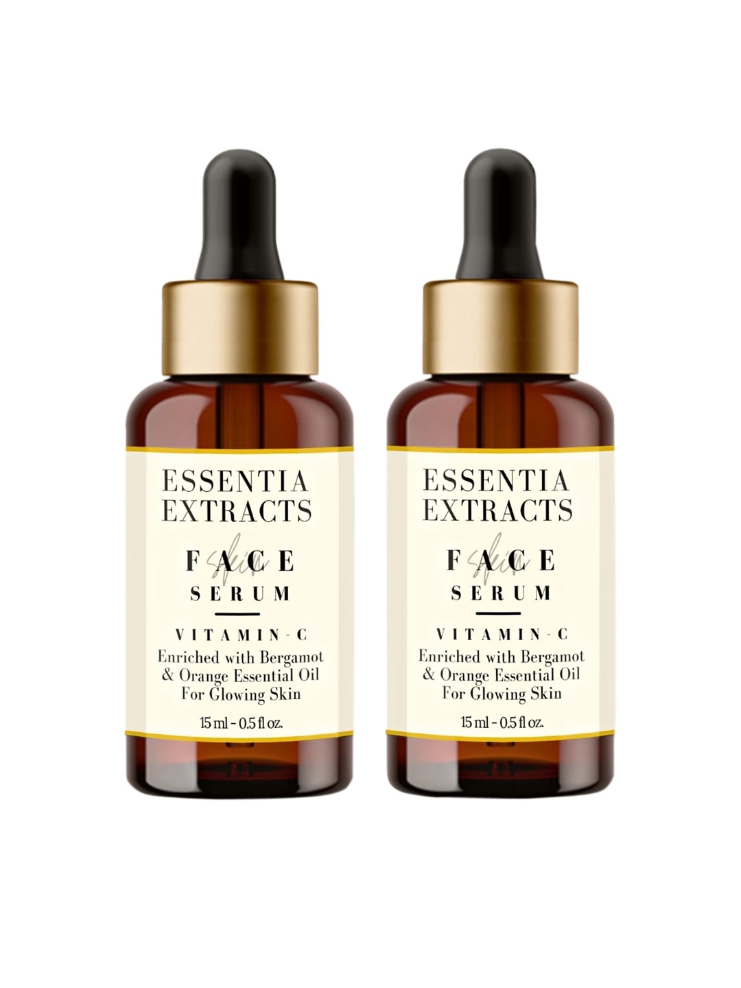 

ESSENTIA EXTRACTS Set of 2 Vitamin-C Face Serum 30ML, Yellow