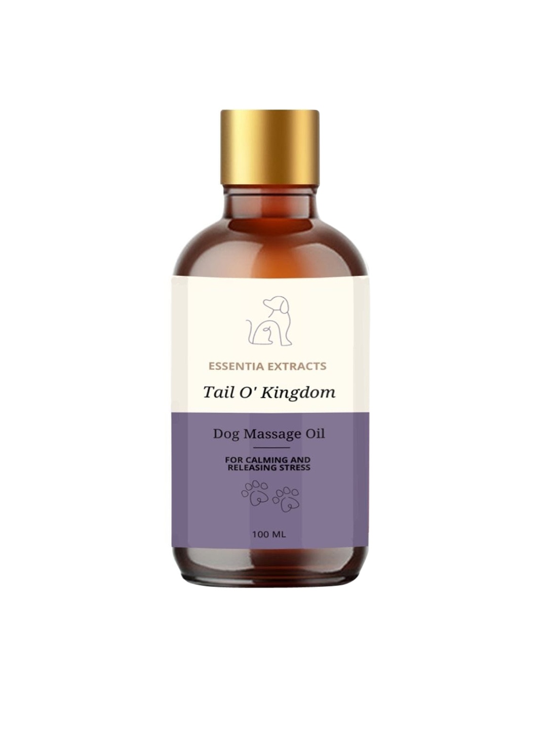 

ESSENTIA EXTRACTS Dog Massage Oil for Calming and Relieving Stress -100ml, Brown