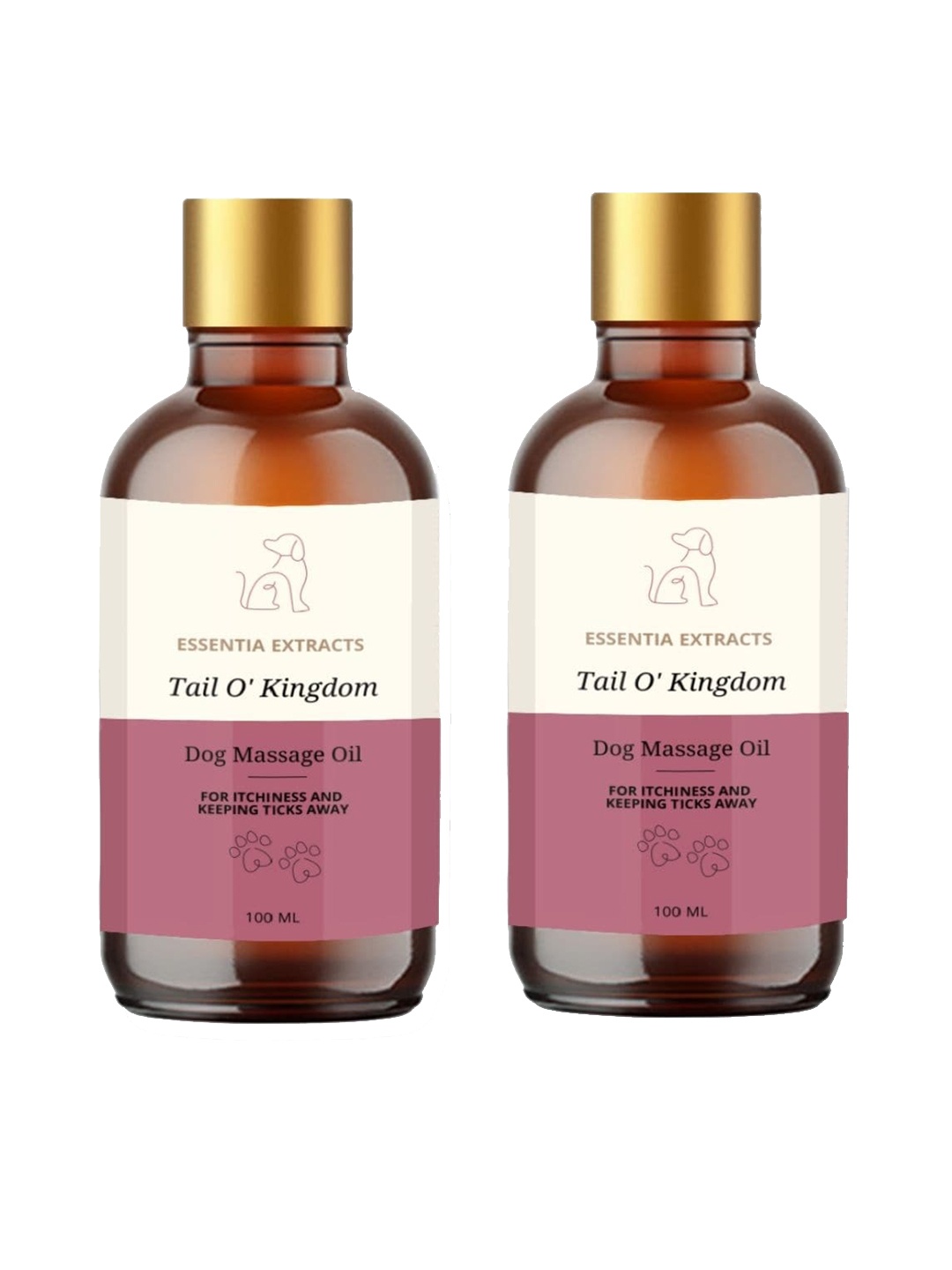 

ESSENTIA EXTRACTS Set Of 2 Keeping Itchiness & Ticks Away Dog Massage Oils 200ml, Yellow