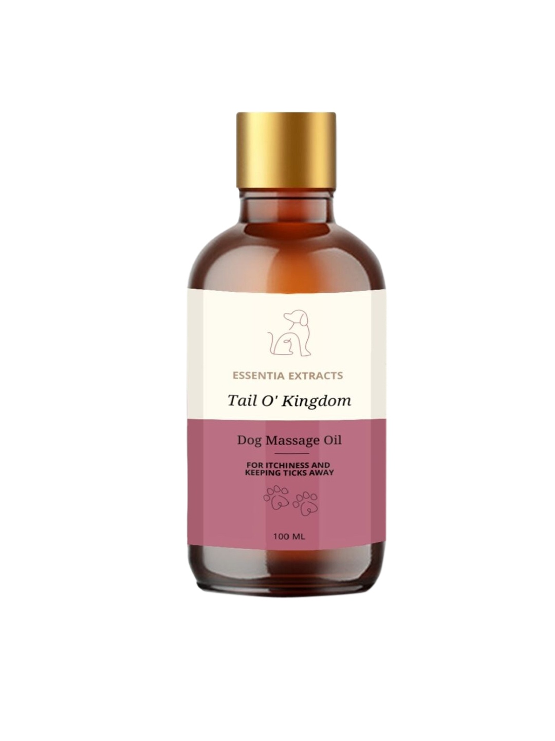 

ESSENTIA EXTRACTS Dog Massage Oil for Keeping Itchiness & Ticks Away - 100 ml, Yellow