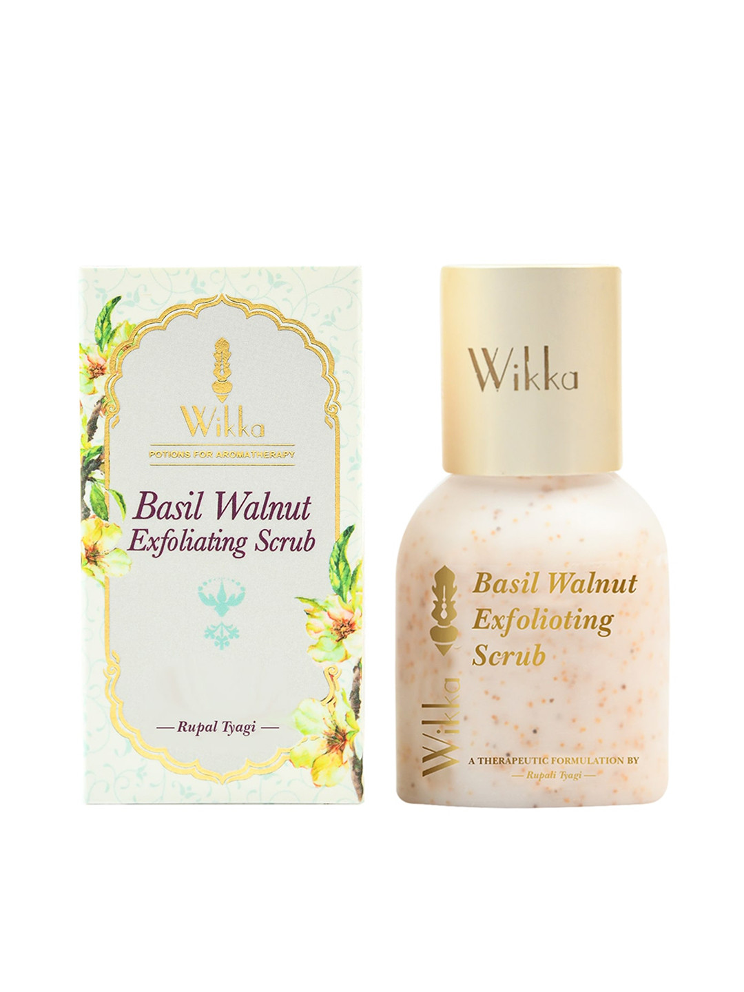 

Wikka Women Basil Walnut Exfoliating Face Scrub 50g, Gold