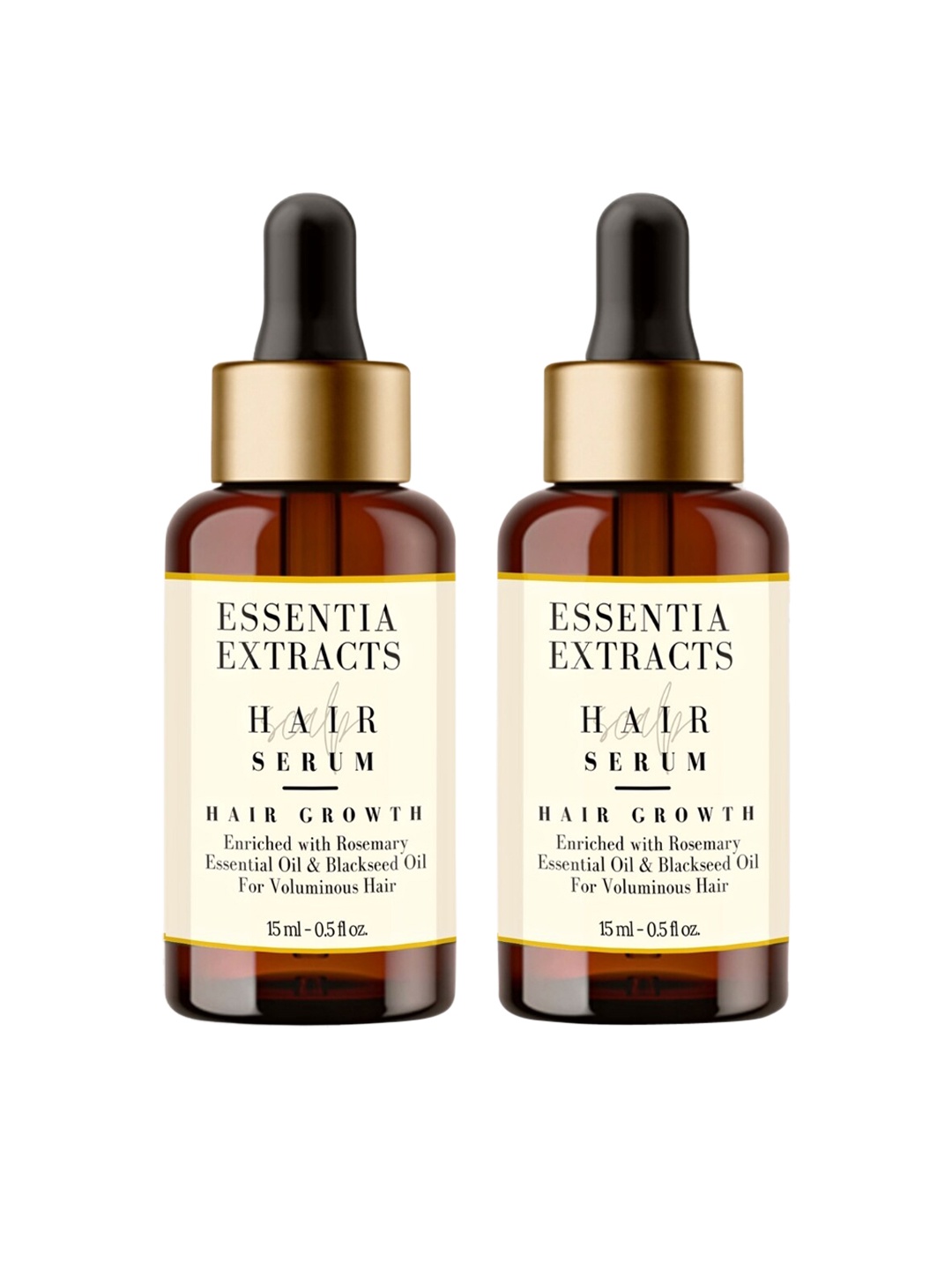 

ESSENTIA EXTRACTS Pack of 2 Hair Growth Serum - 15 ml Each, Brown